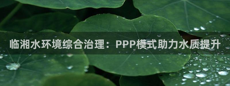 凯发k8国际唯一|临湘水环境综合治理：PPP模式助力水质提升